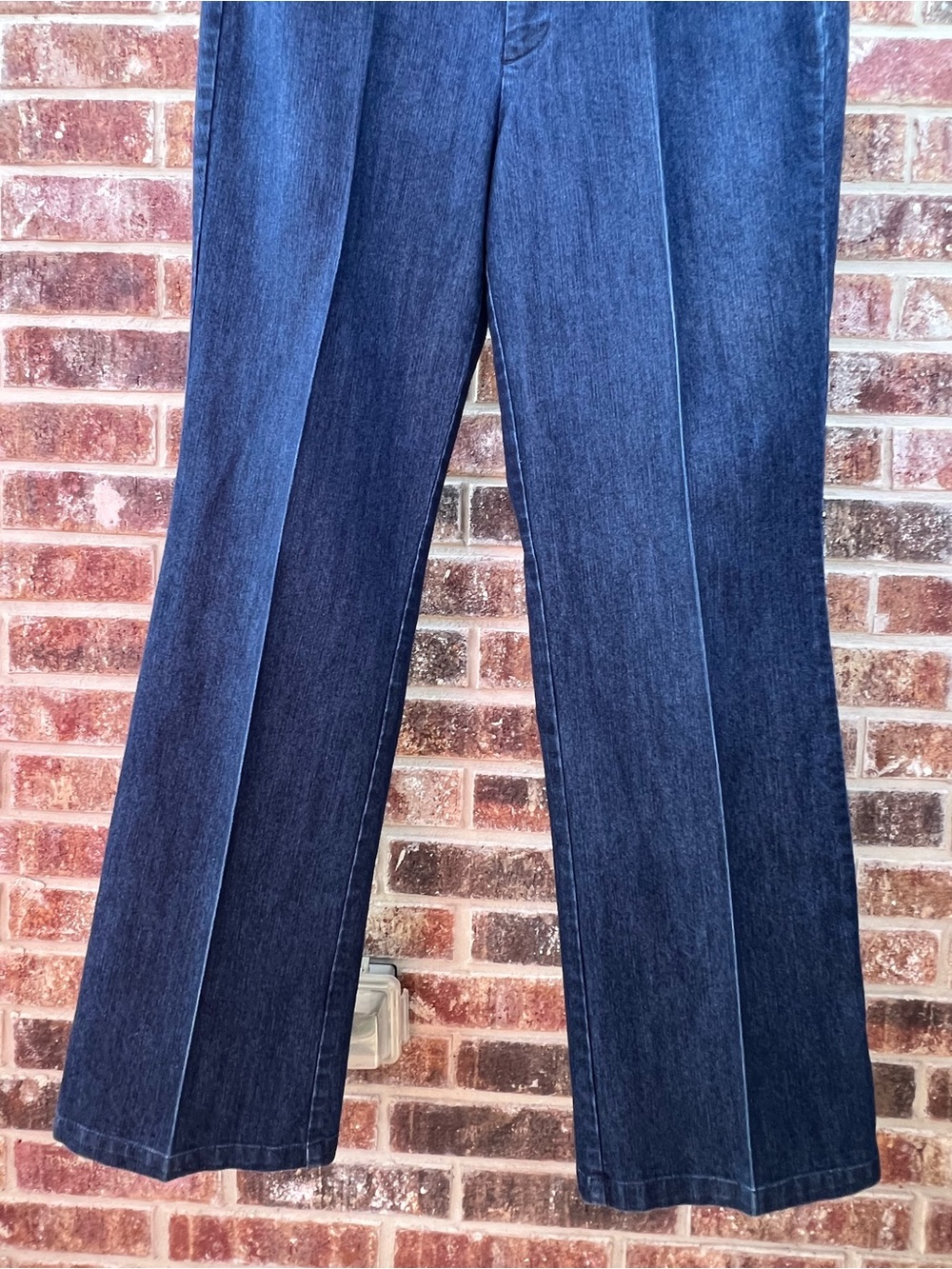 Dockers Ideal Fit Metro Pants Dark Wash Denim Trousers Size 10M Stretch